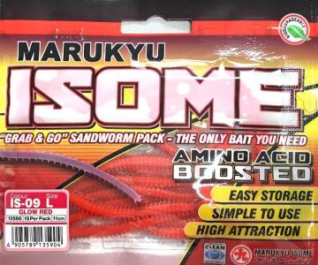 Marukyu Power İsome Slim Silikon Kurt 11 cm LGlow Kırmızı