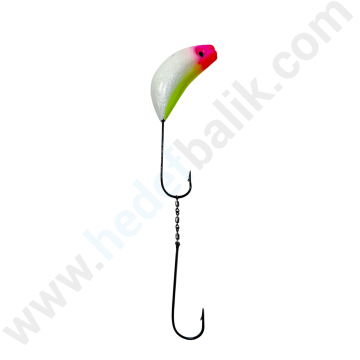 Hedef Balık Glow (Fosforlu) Zoka Tek Hırsız İğneli