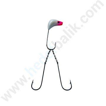 Hedef Balık Glow (Fosforlu) Zoka İki Hırsız İğneli