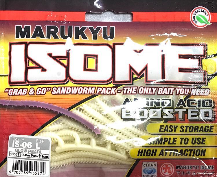 Marukyu Power İsome Slim Silikon Kurt 11 cm LGlow Beyaz