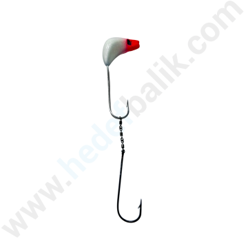 Hedef Balık Glow (Fosforlu) Zoka Tek Hırsız İğneli