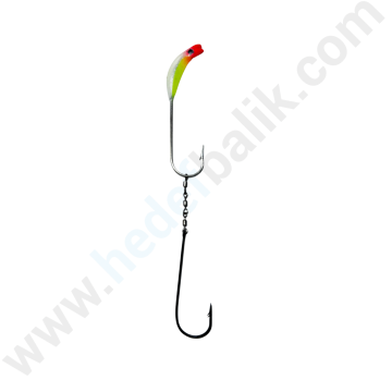 Hedef Balık Glow (Fosforlu) Sülük Zoka Tek Hırsız İğneli