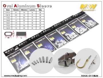 M&W Jigging Oval Aluminum Sleeve ( Burç )