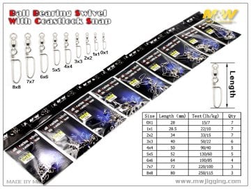 M&W Ball Bearing Swivel With Coastlock Klipsli Fırdöndü