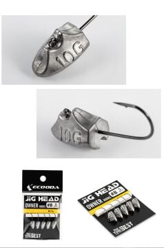 Ecooda Triangular Jighead Owner Hook #8