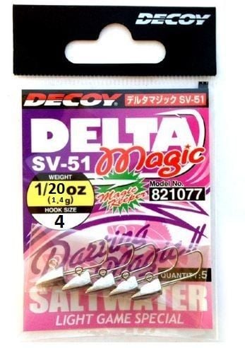 Decoy SV-51H Delta Magic LRF Jig Headleri 1.4g Hook:4