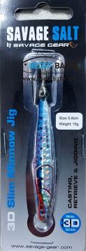 Savagear 3D Slim Minnow Jig 15gr Sardine