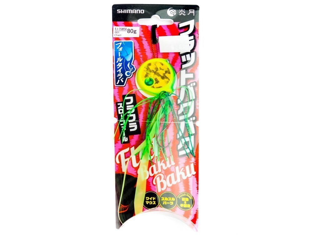 Shimano Flat Bakubaku Slider Jig Yemi 80 Gr 001 Chart