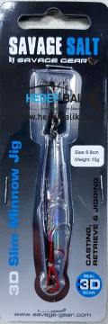 Savagear 3D Slim Minnow Jig 60gr Flash Minnow