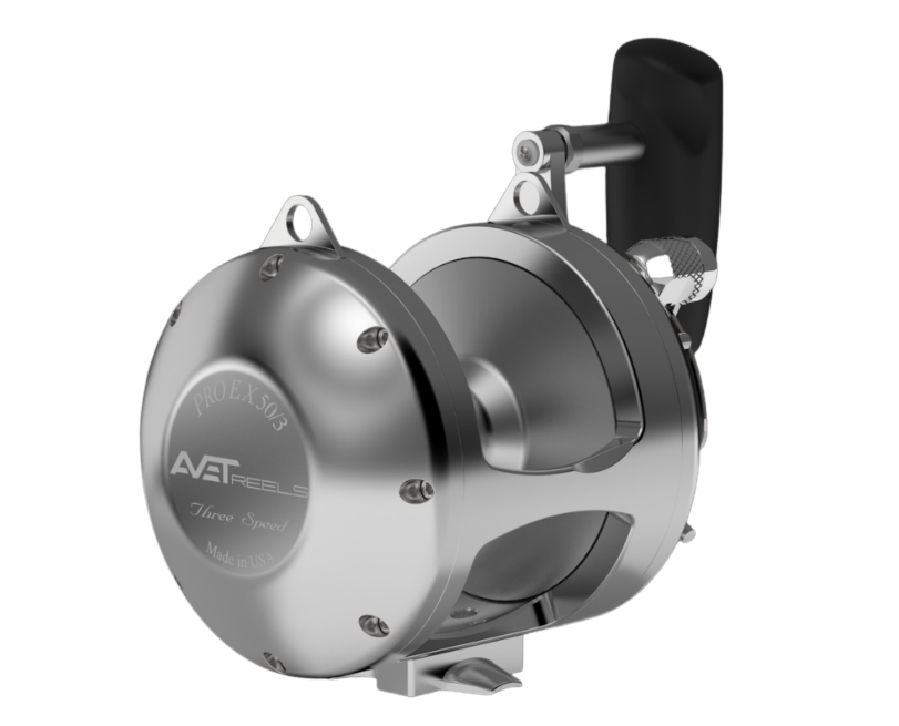 Avet Pro EX50/3 Üç Vites Çıkrık Olta Makinesi Sol Kol Silver