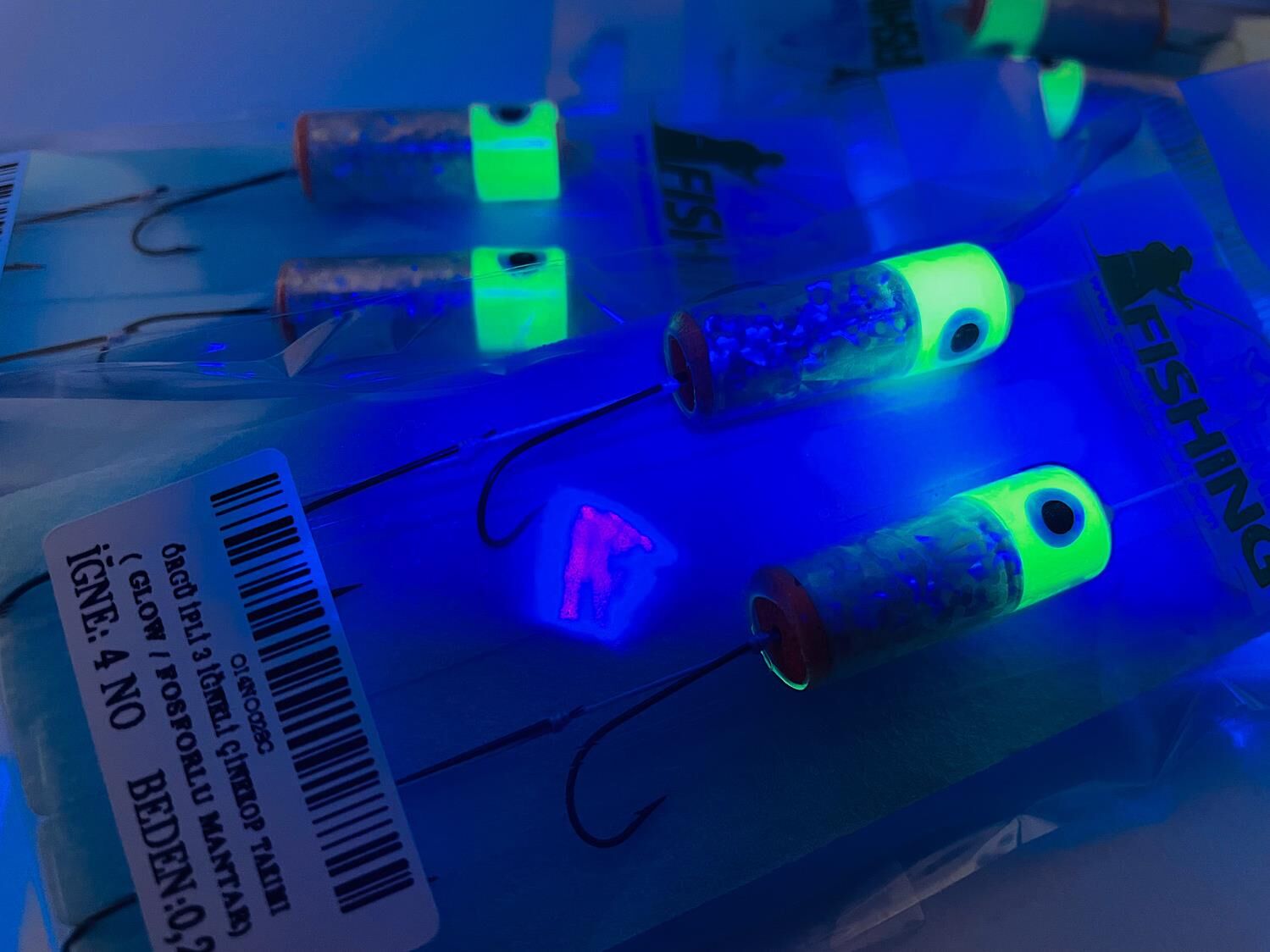 Renkli Glow Lüfer & Çinekop Takımı ( 2'li Paket )