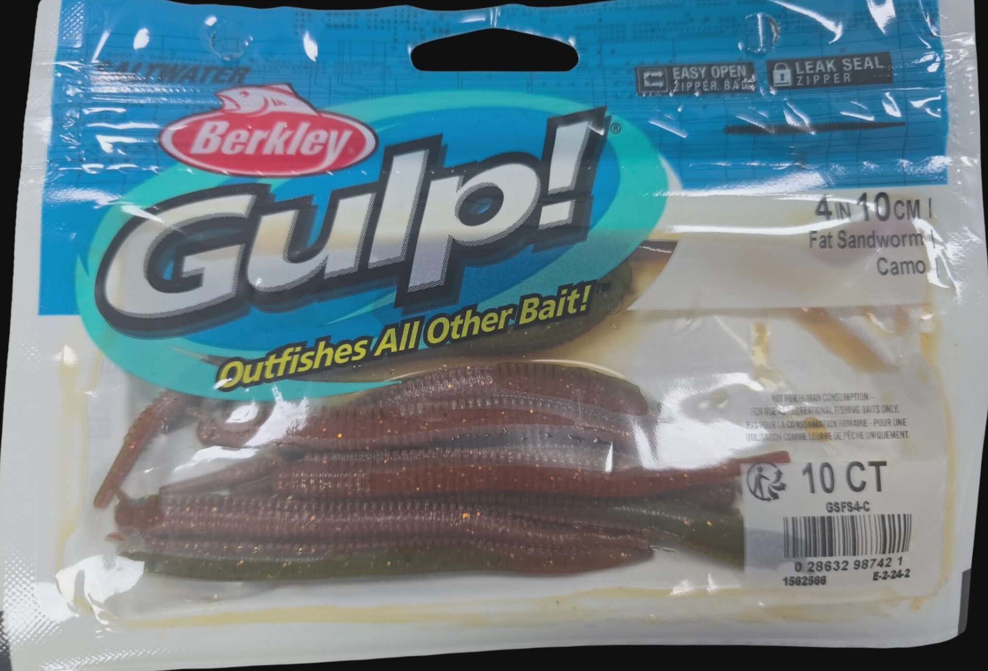 Berkley Gulp Saltwater Fat Sandworm Sahte Kurt 10 cm CAMO