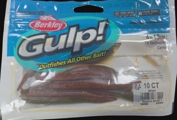 Berkley Gulp Saltwater Fat Sandworm Sahte Kurt 10 cm CAMO