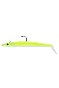 Savagear Sandeel 12.5cm 23gr Silikon Yem Chartreuse White