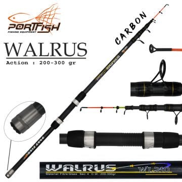 Portfish Walrus Teleskopik Tekne Kamışı 100-200 gr 185 cm