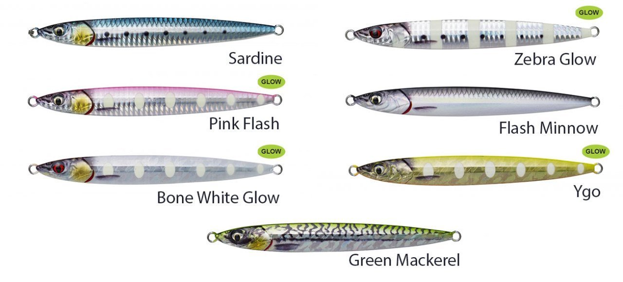 Savage gear 3D Slim Jig Minnow 100 gr 15 cm Suni Yem Bone White Glow