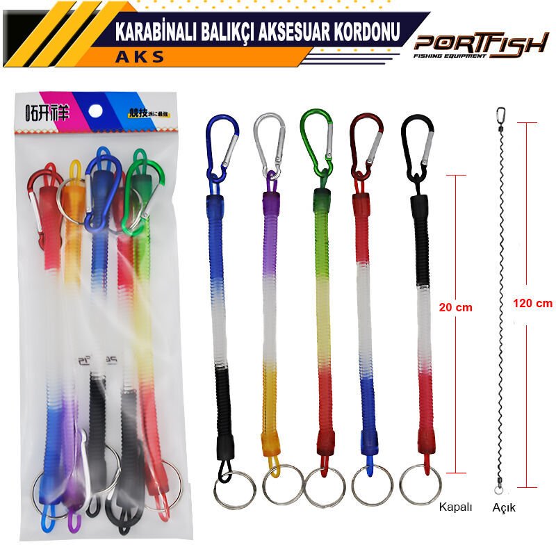 Portfish Karabinalı Balıkçı Aksesuar Kordonu 1 ADET