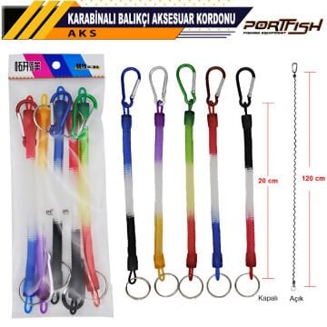 Portfish Karabinalı Balıkçı Aksesuar Kordonu 1 ADET