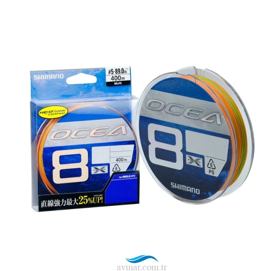 Shimano Ocea 8PE Braid 400m Multicolor İp Misina